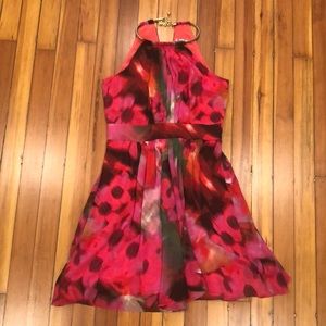 Multicolor Floral Cocktail Dress